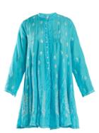 Matchesfashion.com Juliet Dunn - Sequin Embellished Silk Dress - Womens - Blue
