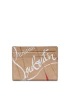 Matchesfashion.com Christian Louboutin - Kraft Kios Smooth Leather Cardholder - Mens - Beige