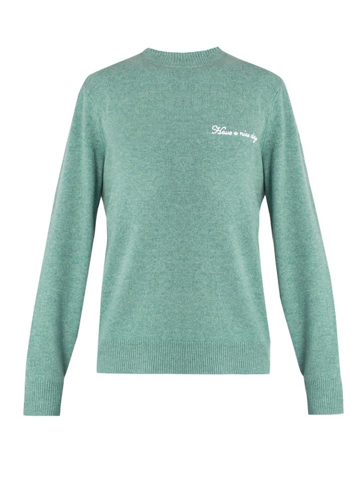 Rag & Bone Victor Logo-embroidered Wool-blend Sweater