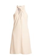 Lanvin Crystal-fringe Halterneck Cady Dress