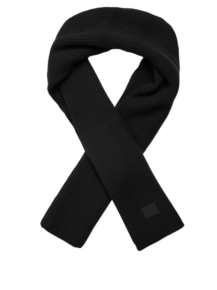 Acne Studios Bansy Ribbed-knit Wool Scarf