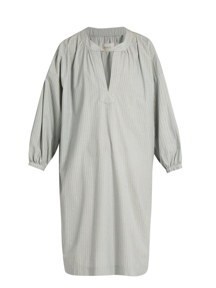 The Great The Easy Tunic Striped Cotton Dress