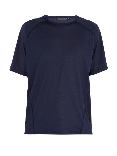 Matchesfashion.com Teton Bros - Stretch Mesh T Shirt - Mens - Navy