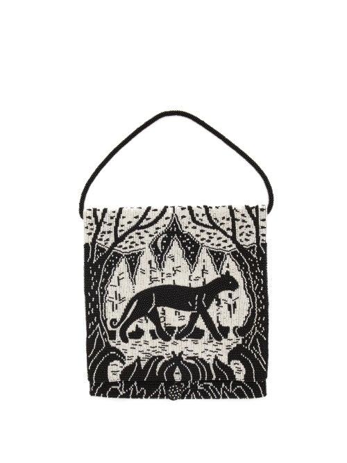 Matchesfashion.com The Row - Pochette Beaded Clutch - Womens - Black White