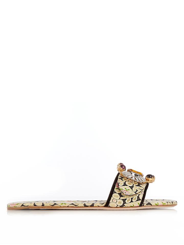 Miu Miu Mogador Crystal-embellished Sandals