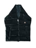 Matchesfashion.com Moncler - Velvet Padded Puffa Scarf - Womens - Green