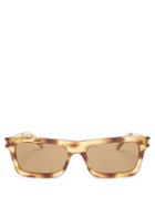 Saint Laurent - Betty Square Tortoiseshell-acetate Sunglasses - Mens - Brown