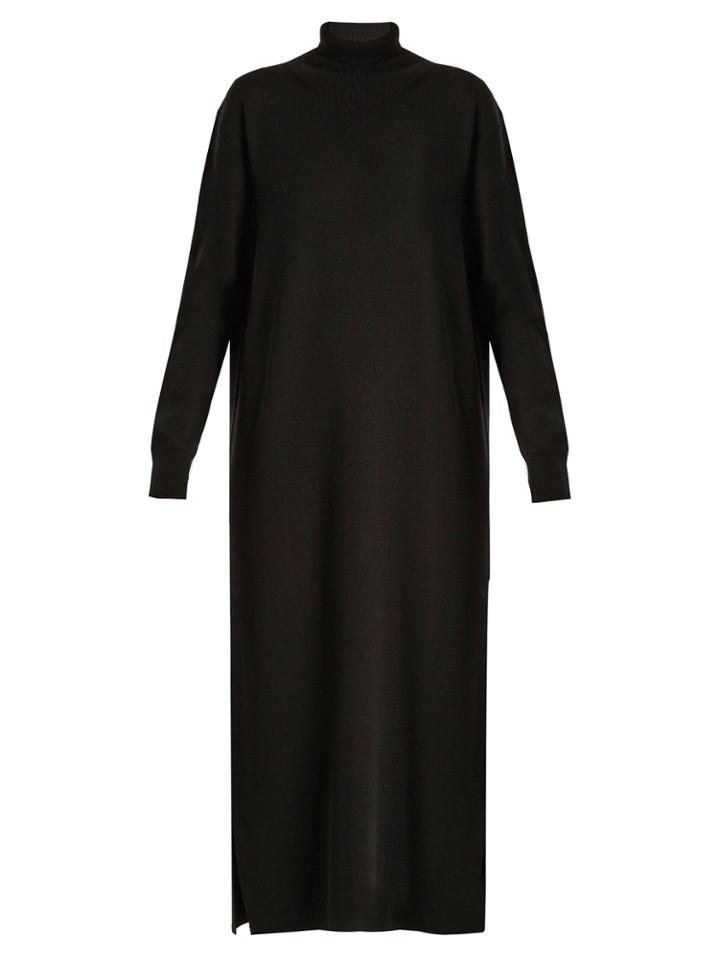 Lemaire High-neck Wool-knit Dress