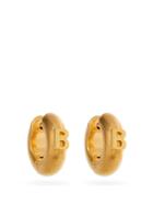 Matchesfashion.com Balenciaga - B-logo Tube-hoop Earrings - Womens - Gold