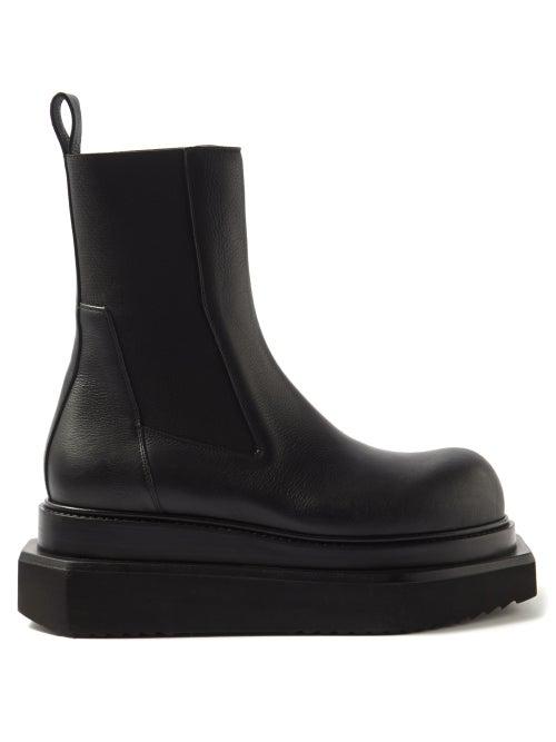 Rick Owens - Beatle Turbo Cyclops Leather Boots - Womens - Black