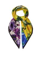 Matchesfashion.com Richard Quinn - Floral Print Silk Twill Scarf - Womens - Multi