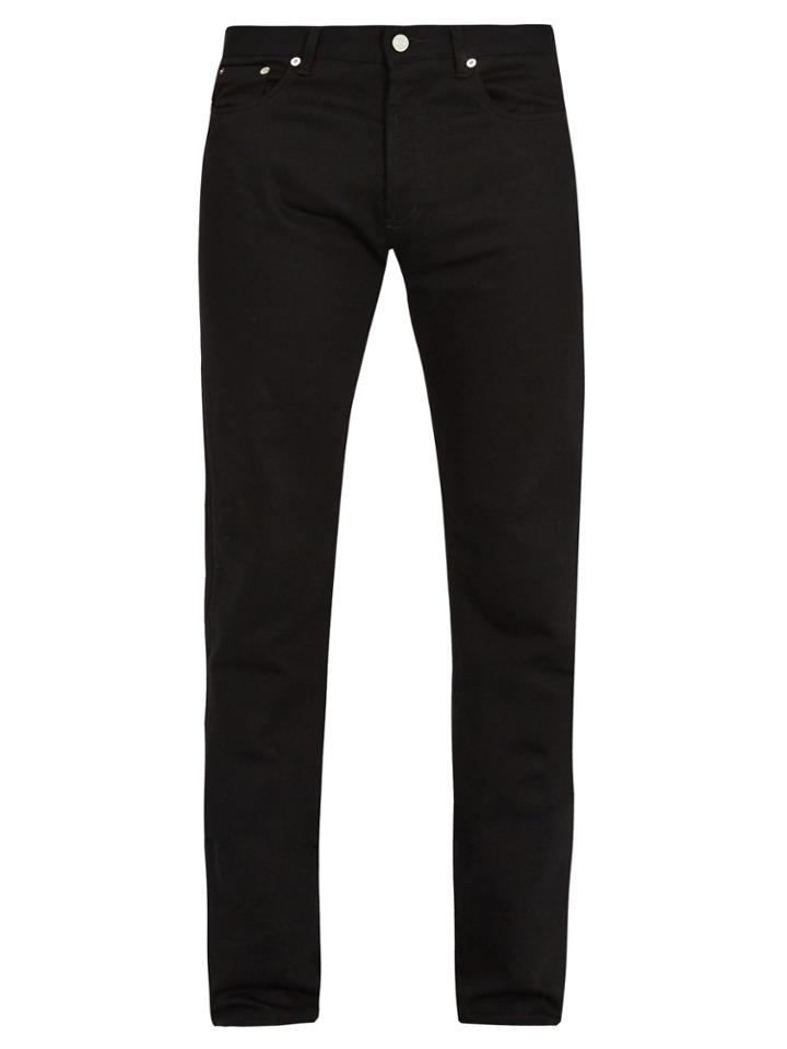 Givenchy Portrait-print Patch Slim-leg Jeans