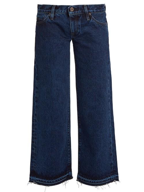 Simon Miller Varra Low-rise Wide-leg Cropped Jeans