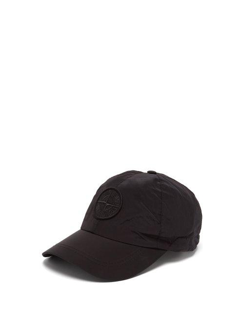 Matchesfashion.com Stone Island - Logo Embroidered Nylon Baseball Cap - Mens - Black