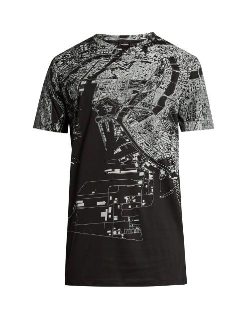 Jil Sander Map-print Short-sleeved T-shirt