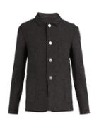 Matchesfashion.com The Gigi - Point Collar Wool Blend Blazer - Mens - Grey