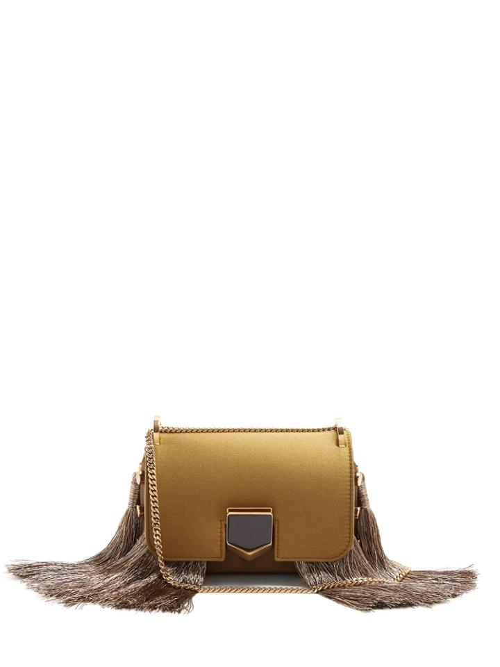 Jimmy Choo Lockett Mini Satin Shoulder Bag