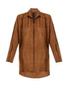 Giani Firenze Point-collar Suede Shirt