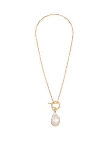 Matchesfashion.com Charlotte Chesnais Fine Jewellery - Saturn Pearl & 18kt Gold Necklace - Womens - Yellow Gold