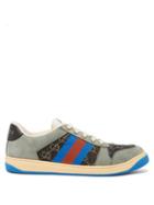 Gucci - Screener Gg-cotton And Suede Sneakers - Mens - Multi