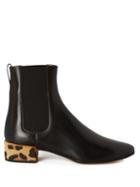 Francesco Russo Chelsea Leather And Calf-hair Ankle Boot
