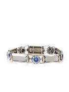 Bottega Veneta Cubic Zirconia And Silver Bracelet
