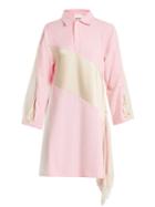 Koché Lace-trimmed Oversized Cotton Shirtdress