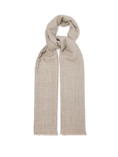 Raey - Superfine Alpaca Scarf - Womens - Light Grey