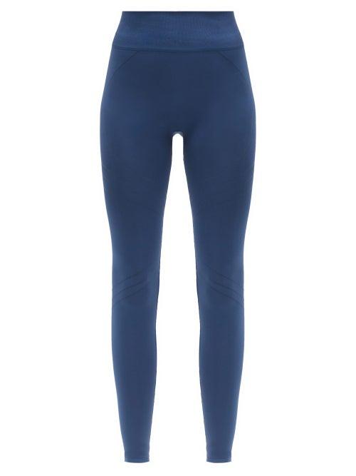 Matchesfashion.com Prism - Lucid High-rise Stretch-jersey Leggings - Womens - Navy