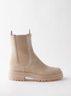 Gianvito Rossi - Chester Suede Chelsea Boots - Womens - Beige