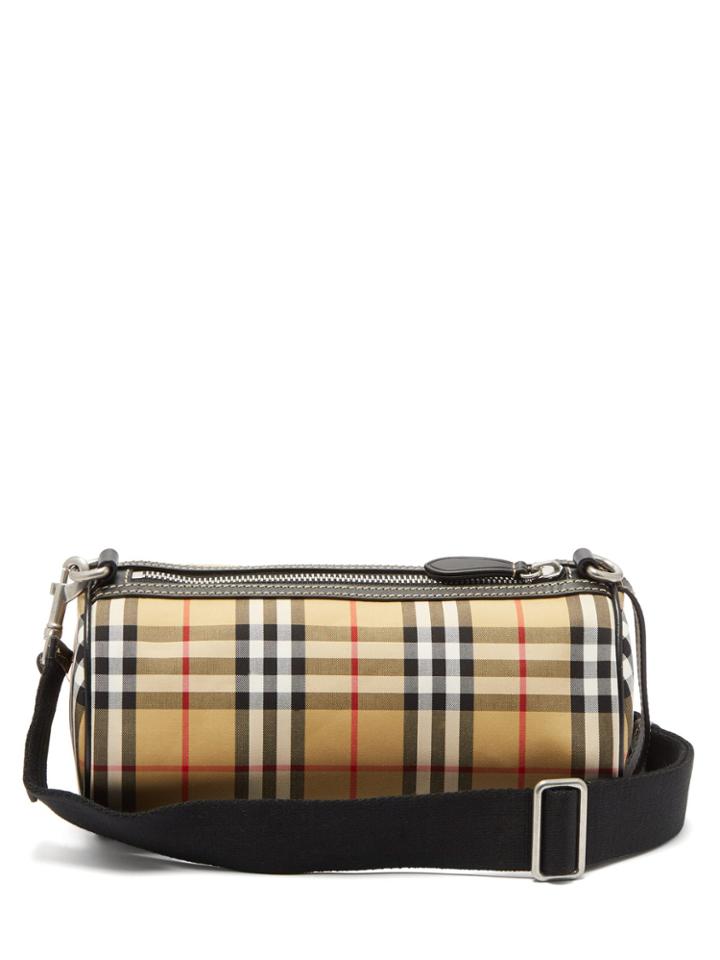 Burberry Kennedy Small Vintage-check Barrel Bag