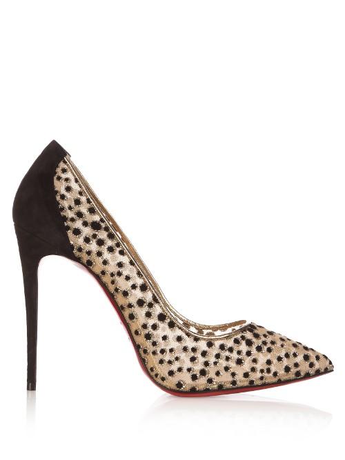 Christian Louboutin Follies Lace 100mm Pumps