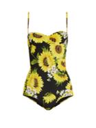 Dolce & Gabbana Sunflower-print Balconette Swimsuit