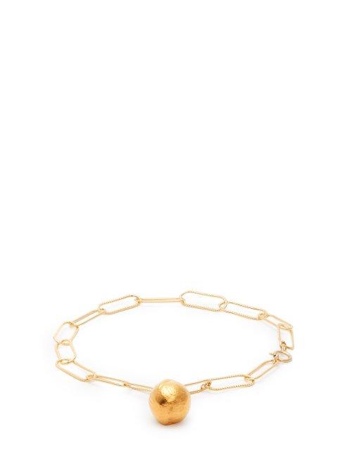 Matchesfashion.com Alighieri - Ball Charm 24kt Gold Plated Anklet - Womens - Gold