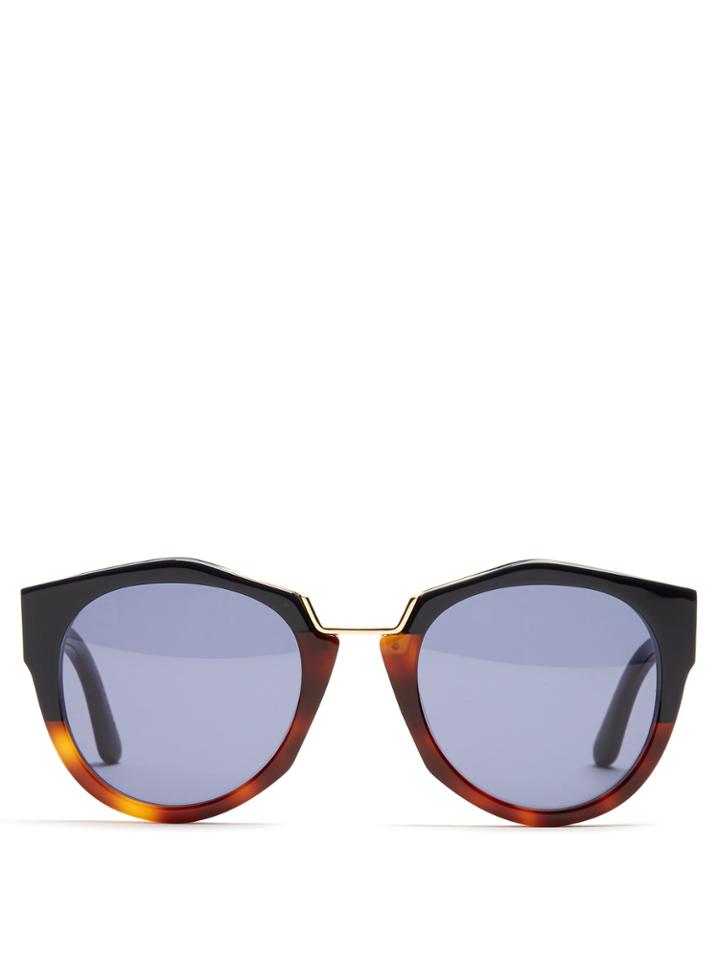 Marni Driver Geometric Round-frame Sunglasses