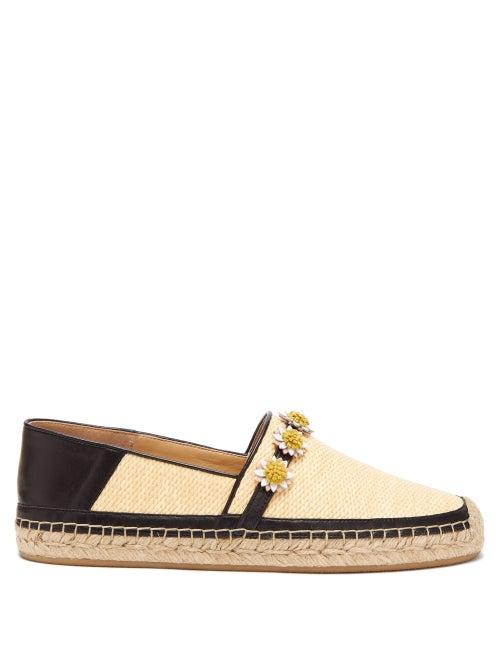 Matchesfashion.com Fabrizio Viti - Catania Collapsible-heel Faux-raffia Espadrilles - Womens - Cream Multi