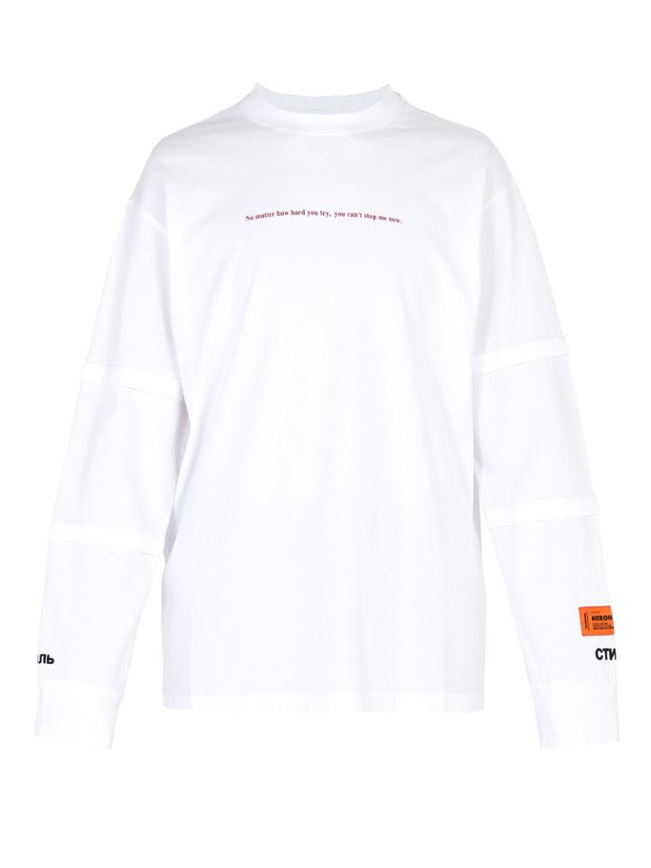 Heron Preston Me V Me Cotton Long-sleeve T-shirt