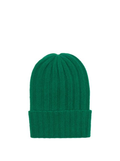 Matchesfashion.com The Elder Statesman - Bunny Echo Ribbed-cashmere Beanie - Womens - Green