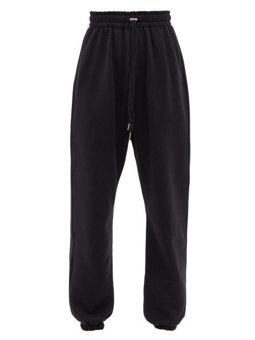 Ladies Rtw The Frankie Shop - Vanessa Organic Cotton-terry Track Pants - Womens - Black