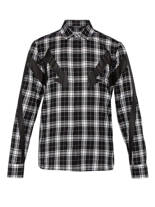 Matchesfashion.com Neil Barrett - Lightning Bolt Cotton Shirt - Mens - Black Multi