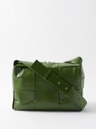 Bottega Veneta - Intrecciato-leather Cross-body Bag - Mens - Khaki Green