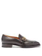 Matchesfashion.com Gucci - Zola Buckle-strap Leather Loafers - Mens - Black