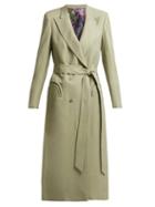 Matchesfashion.com Blaz Milano - X Arizona Muse Charisma Coat - Womens - Light Green