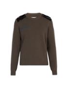 Matchesfashion.com Maison Margiela - Pvc Patch Cotton Sweater - Mens - Dark Grey