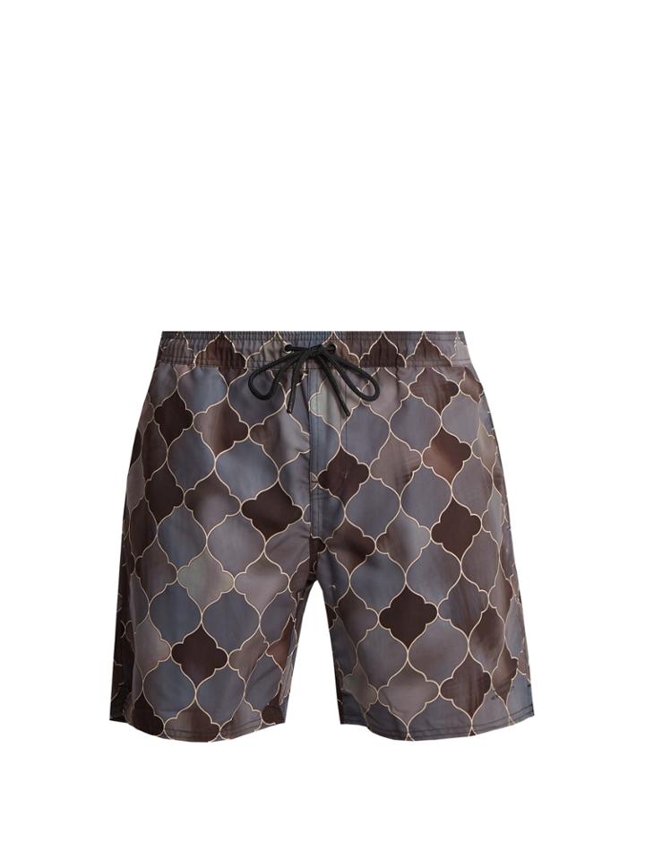 Saturdays Nyc Timothy Rocco-print Swim Shorts