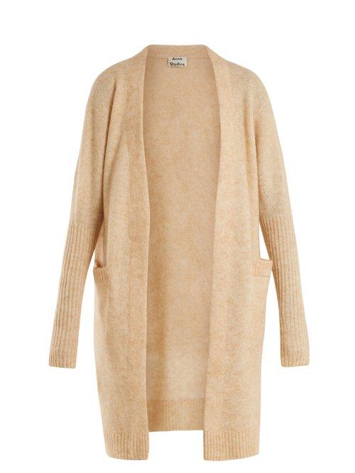Matchesfashion.com Acne Studios - Raya Brushed Knit Cardigan - Womens - Light Beige