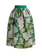 Dolce & Gabbana Ortensia-print Silk-organza Skirt