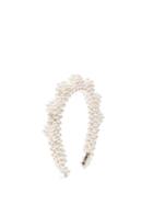 Matchesfashion.com Shrimps - Bronco Zigzag Faux-pearl Headband - Womens - Pearl