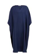 Matchesfashion.com Denis Colomb - Draped Silk Kaftan - Womens - Navy