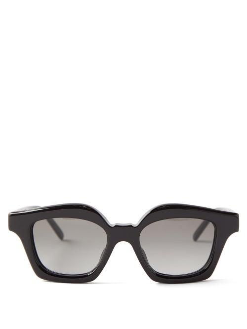 Loewe Eyewear - Square Acetate Sunglasses - Mens - Black